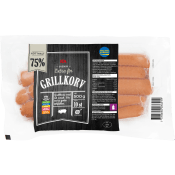 Grillkorv Extra fin 75% Kötthalt 500g ICA.
