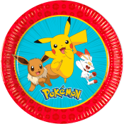 Tallrik Pokemon 20cm 8-p Decorata Party.