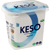 Cottage cheese Naturell 4% 500g KESO®.
