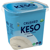 Cottage Cheese Naturell crushed 4,3% 500g KESO®.