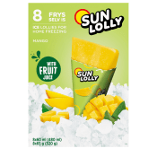 Isglass Mango Ej fryst 8-p 480ml Sun Lolly.