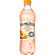 Kolsyrat Vatten Mer Smak Persika 50cl Ramlösa.
