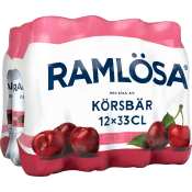 Kolsyrat vatten Körsbär 12x33cl Ramlösa.