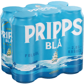 Öl Ljus Lager Folköl 2.8% 6x50cl Pripps Blå.