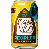 Öl ipa Peoples Bulldog 3.5% 33cl Gotlands Bryggeri.
