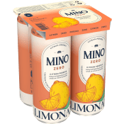 Läsk Zero Persika Zero 4-pack 33cl Mino.