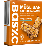 Müslibar Salted Caramel 6-p 138g ICA Basic.