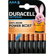 Batteri AAA 8-p Duracell Optimum.