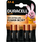 Batteri AA 4-p Duracell Plus.