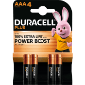 Batteri AAA 4-p Duracell Plus.
