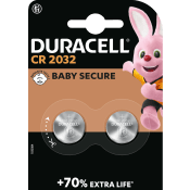 Knappcell CR2032 2-p Duracell.