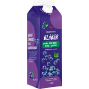 Fruktdryck Blåbär med bakteriekultur 1000ml ICA.