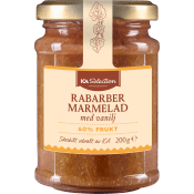 Marmelad Rabarber med vanilj 200g ICA Selection.