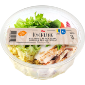 Kycklingsallad med Pasta i Krämig Currydressing XL 450g ICA.