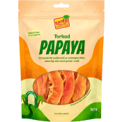 Papaya Torkad 180g Exotic Snacks.