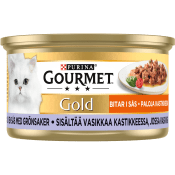 Kattmat Kalv & Grönsaker i sås 85g Gourmet.