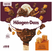 Chunky salted caramel 3-p Häagen-Dazs.