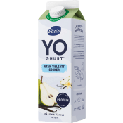 Yoghurt Päron Vanilj utan tillsatt socker 0% 1000g Valio.