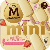 Glass Magnum Strawberry white mini 6-p GB Glace.