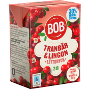 Lättdryck Lingon & tranbär Koncentrat 2dl BOB.