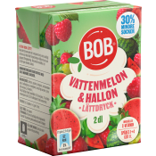 Lättdryck Vattenmelon & hallon Koncentrat 2dl BOB.