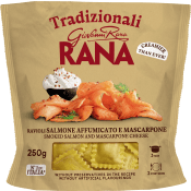 Pasta Ravioli Rökt Lax och Mascarpone Färsk 250g Rana.