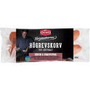 Kryddkorv Högrevskorv 78% Kötthalt 180g Kovrmakarna Scan.