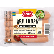 Grillkorv Original 60% Kötthalt 400g Scan.
