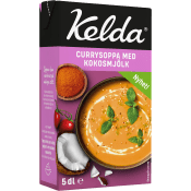 Soppa Currysoppa med Kokosmjölk 500ml Kelda.