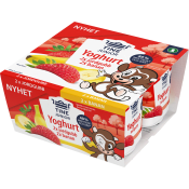 Yoghurt Junior Jordgubb Banan 4-p 500g Tine.