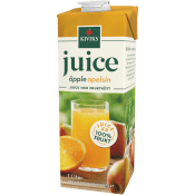 Juice med fruktköt Äpple Apelsinjuice 1l Kiviks.