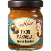 Fikonmarmelad med apelsin&rödvin 68g Miss Alice.