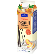 Vaniljyoghurt Persika 2,6% 1000g Norrmejerier.