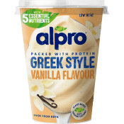 Sojayoghurt Vanilj Greek Style 2,9% 400g Alpro.