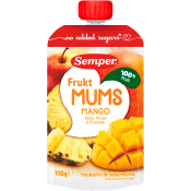 Fruktmums Äpple, mango & ananas 6m 110g Semper.