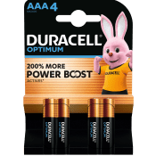 Batteri AAA 4-p Duracell Optimum.