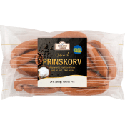Prinskorv klassisk 65% kötthalt 500g Charkuterifabriken.