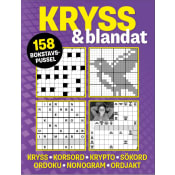 Kryss & blandat (lila): 158 bokstavspussel med kryss, korsord, krypto.