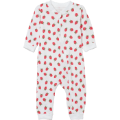 Pyjamas strl 62 vit jordgubbe mywear.