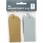 Hängetikett Metallic 10-p.