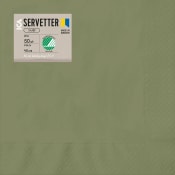 Servett 50p 40cm grön ICA.