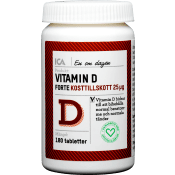 Forte Vitamin D Kosttillskott 180-p ICA Hjärtat.