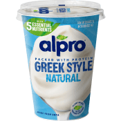 Yoghurt växtbaserad Greek Style naturell 3,6% 400g Alpro.