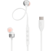 Hörlur in-ear Tune 310 vit JBL.