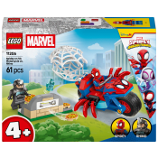LEGO Marvel Spidey på sin motorcykel mot Rhino 11206.