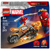 LEGO Marvel Spider-Man mot Ghost Rider på motorcykel 76335.
