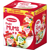 Barnmat Fruktmums multipack 8-p 6m 880g Semper.