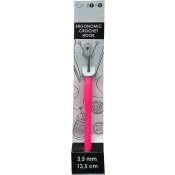 Virknål Ergonomisk Rosa 3,5 mm 1st FALK.