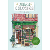 Urban coloring : en målarbok - 45 vackra skyltfönster att färglägga.