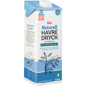 Havredryck Naturell 1,5% 1l ICA.